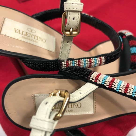 Valentino Garavani Aztec beaded heels size 37 - Picture 10 of 10